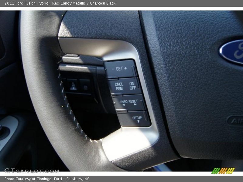 Red Candy Metallic / Charcoal Black 2011 Ford Fusion Hybrid