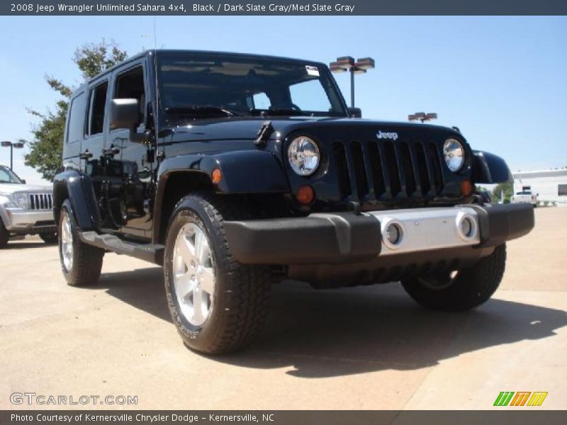 Black / Dark Slate Gray/Med Slate Gray 2008 Jeep Wrangler Unlimited Sahara 4x4