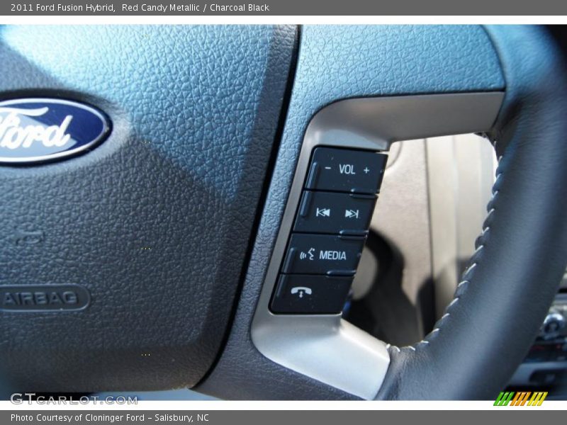 Red Candy Metallic / Charcoal Black 2011 Ford Fusion Hybrid