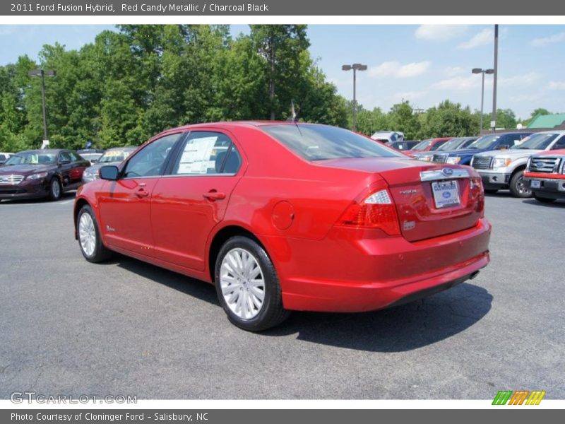 Red Candy Metallic / Charcoal Black 2011 Ford Fusion Hybrid