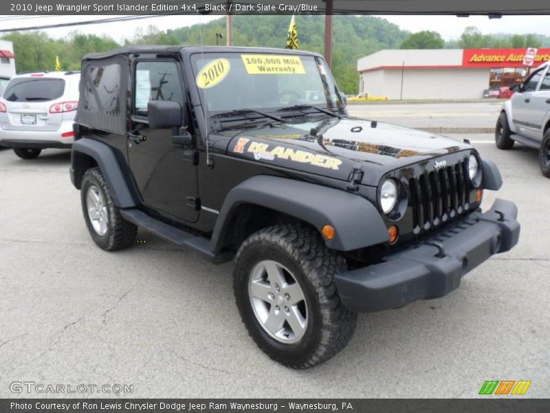 Black / Dark Slate Gray/Blue 2010 Jeep Wrangler Sport Islander Edition 4x4