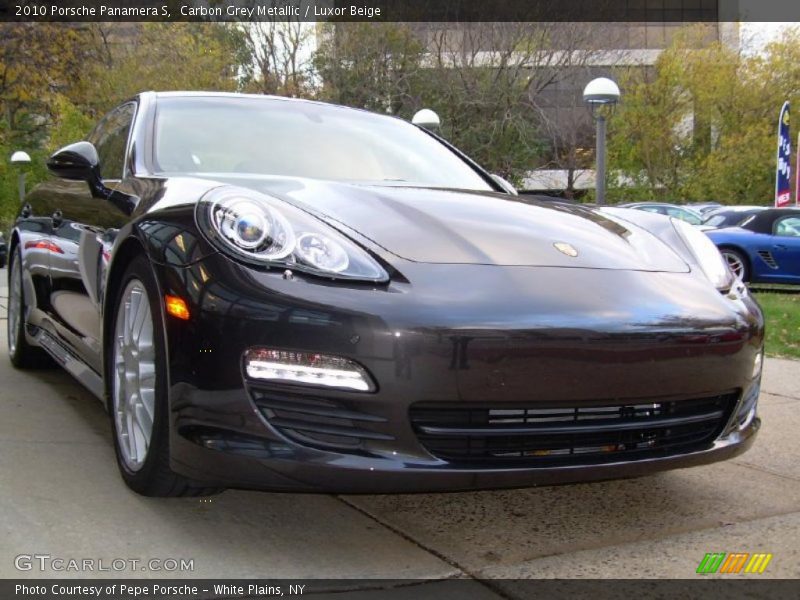 Carbon Grey Metallic / Luxor Beige 2010 Porsche Panamera S