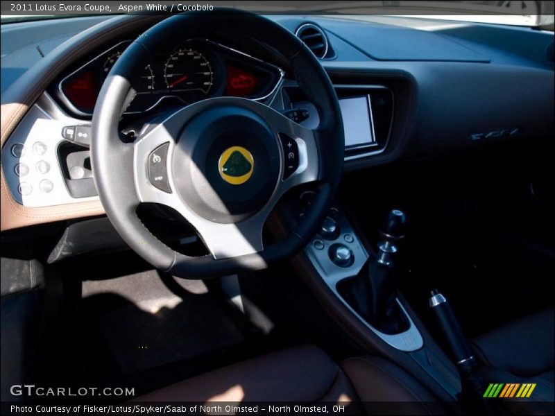 Aspen White / Cocobolo 2011 Lotus Evora Coupe