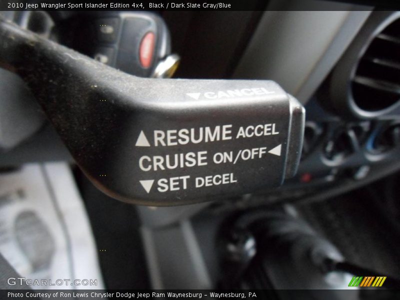 Black / Dark Slate Gray/Blue 2010 Jeep Wrangler Sport Islander Edition 4x4