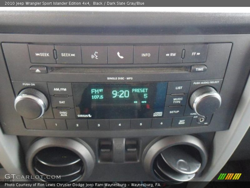 Black / Dark Slate Gray/Blue 2010 Jeep Wrangler Sport Islander Edition 4x4