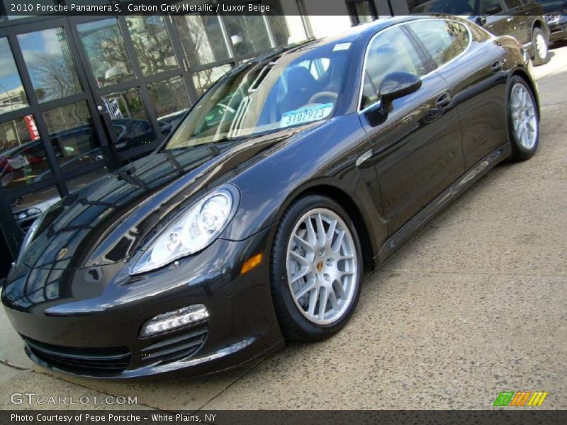 Carbon Grey Metallic / Luxor Beige 2010 Porsche Panamera S