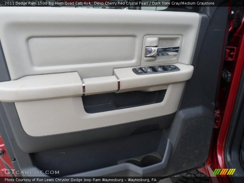 Deep Cherry Red Crystal Pearl / Dark Slate Gray/Medium Graystone 2011 Dodge Ram 1500 Big Horn Quad Cab 4x4