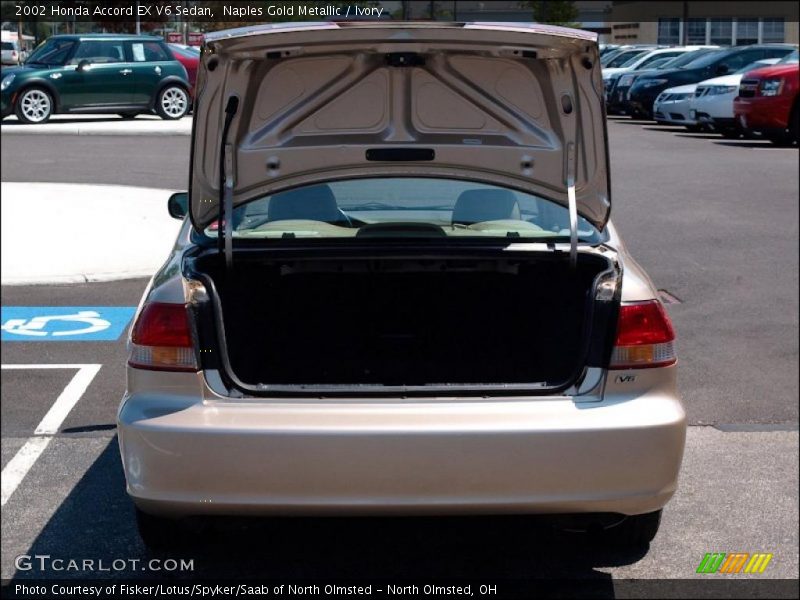 Naples Gold Metallic / Ivory 2002 Honda Accord EX V6 Sedan