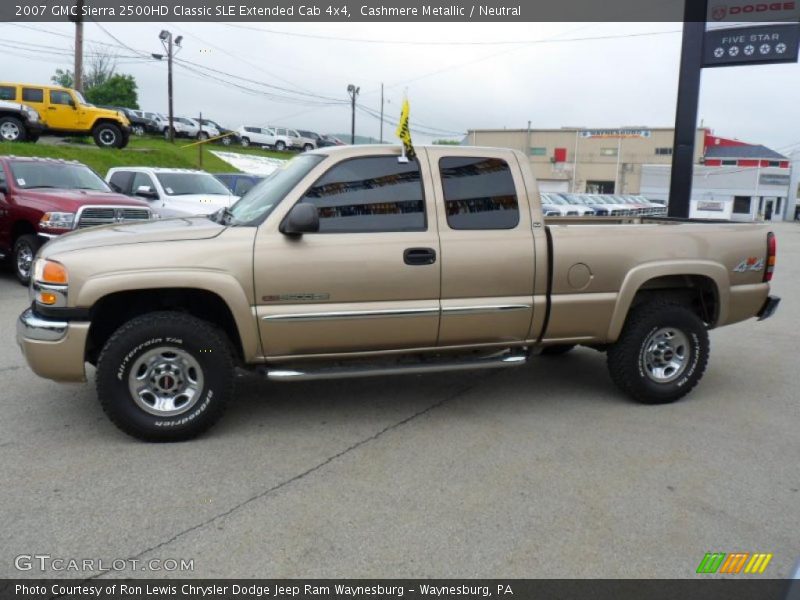 Cashmere Metallic / Neutral 2007 GMC Sierra 2500HD Classic SLE Extended Cab 4x4