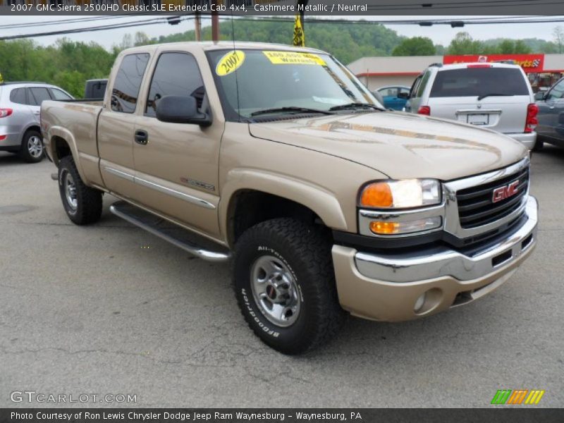 Cashmere Metallic / Neutral 2007 GMC Sierra 2500HD Classic SLE Extended Cab 4x4