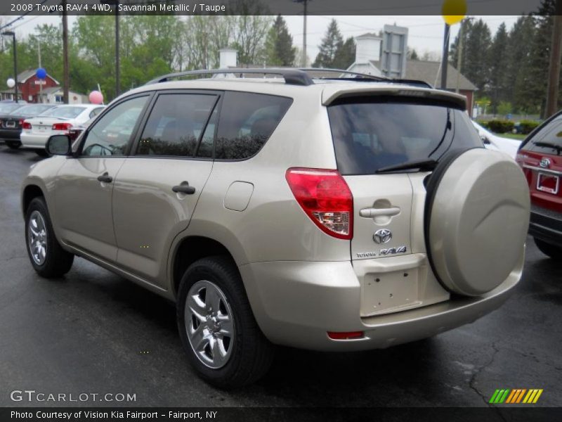 Savannah Metallic / Taupe 2008 Toyota RAV4 4WD