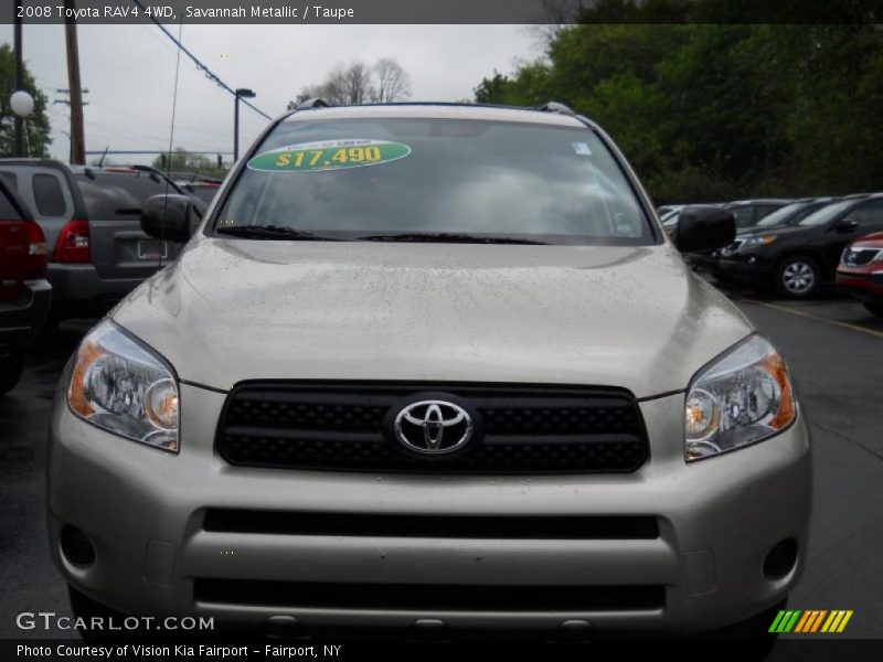 Savannah Metallic / Taupe 2008 Toyota RAV4 4WD
