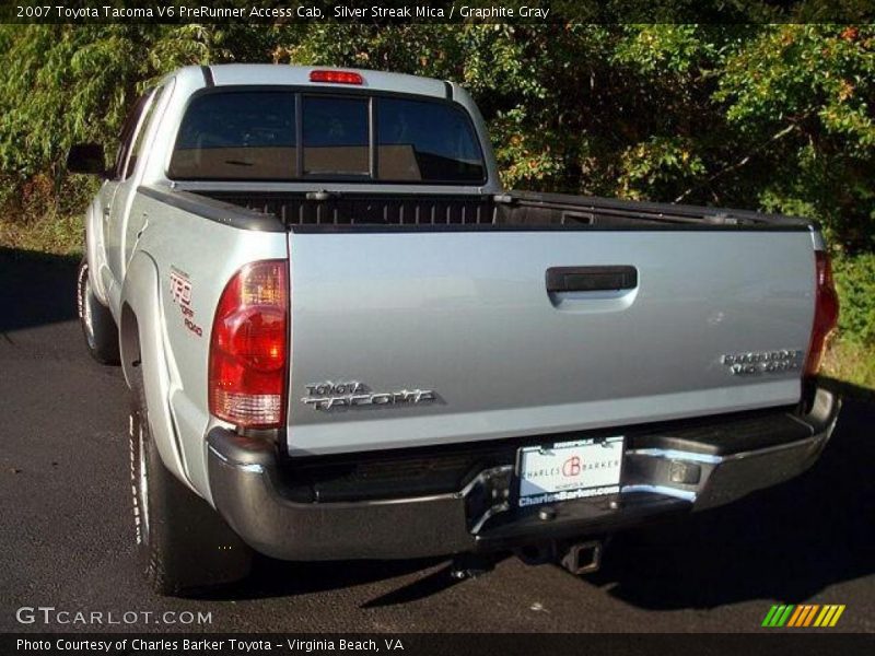 Silver Streak Mica / Graphite Gray 2007 Toyota Tacoma V6 PreRunner Access Cab