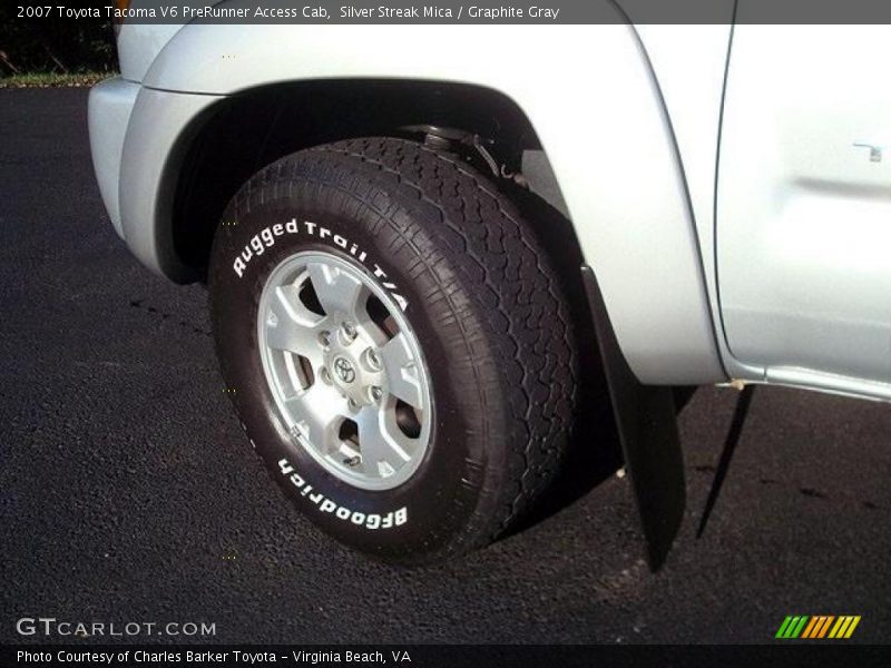 Silver Streak Mica / Graphite Gray 2007 Toyota Tacoma V6 PreRunner Access Cab