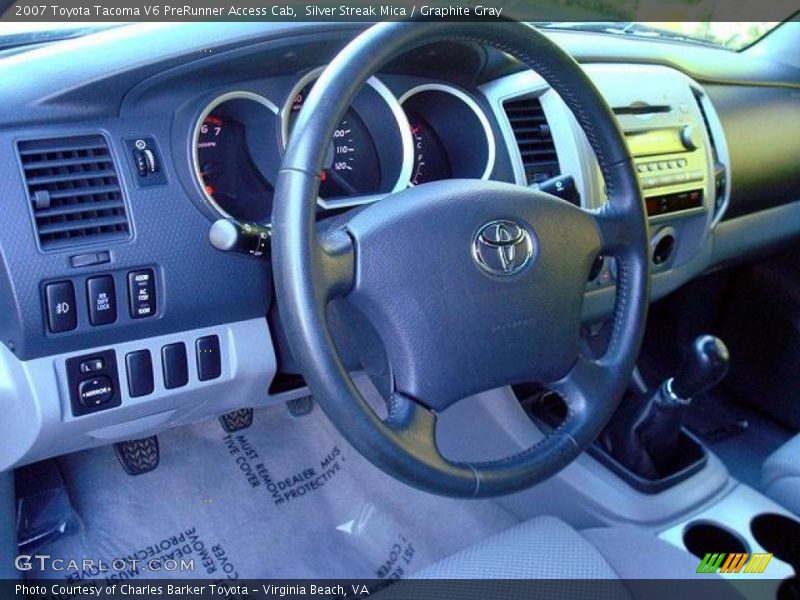 Silver Streak Mica / Graphite Gray 2007 Toyota Tacoma V6 PreRunner Access Cab