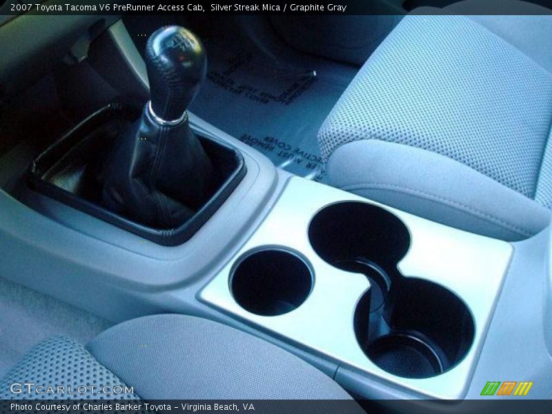 Silver Streak Mica / Graphite Gray 2007 Toyota Tacoma V6 PreRunner Access Cab