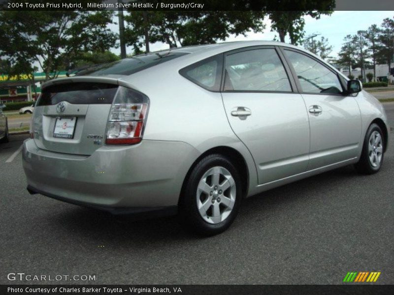 Millenium Silver Metallic / Burgundy/Gray 2004 Toyota Prius Hybrid