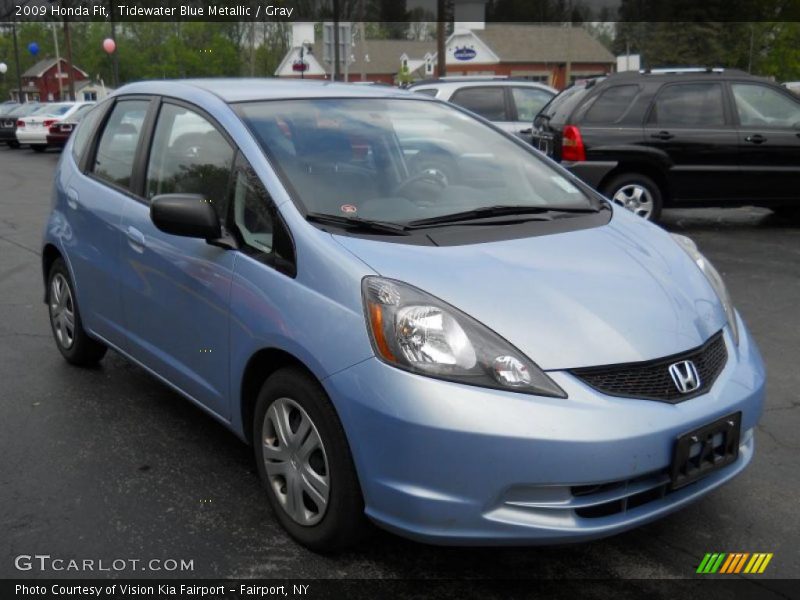 Tidewater Blue Metallic / Gray 2009 Honda Fit