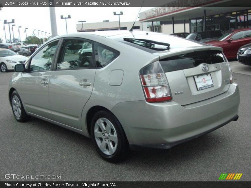 Millenium Silver Metallic / Burgundy/Gray 2004 Toyota Prius Hybrid