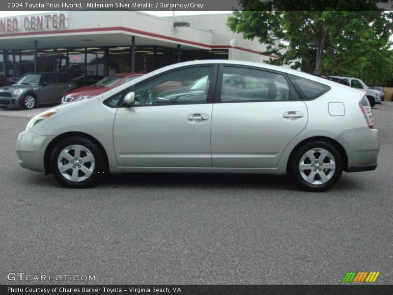 Millenium Silver Metallic / Burgundy/Gray 2004 Toyota Prius Hybrid
