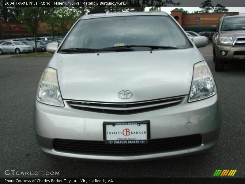 Millenium Silver Metallic / Burgundy/Gray 2004 Toyota Prius Hybrid