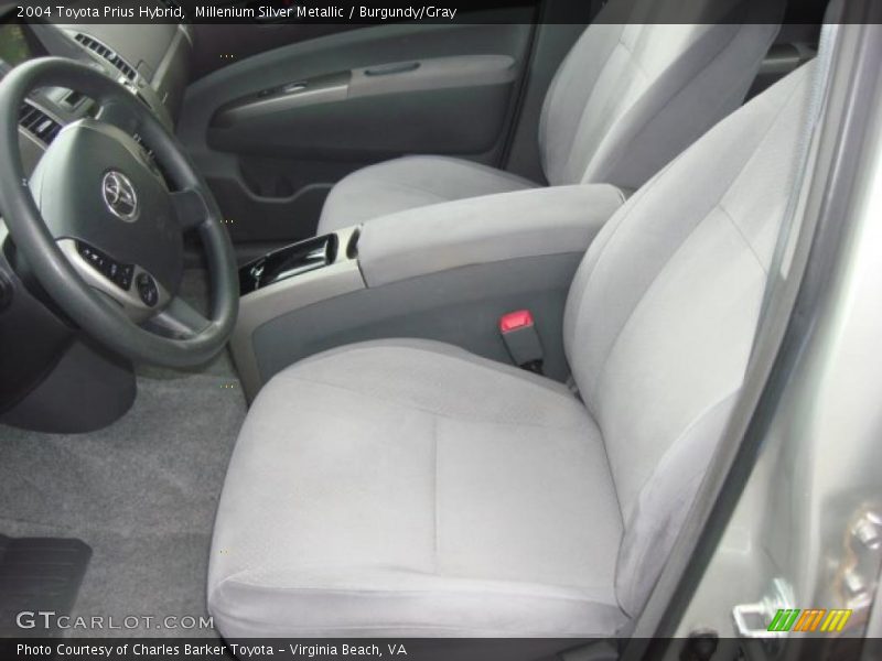 Millenium Silver Metallic / Burgundy/Gray 2004 Toyota Prius Hybrid