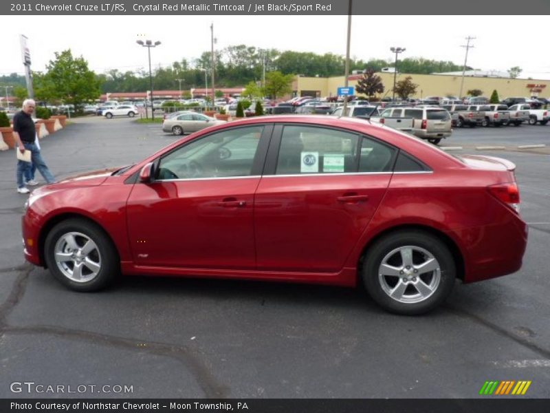 Crystal Red Metallic Tintcoat / Jet Black/Sport Red 2011 Chevrolet Cruze LT/RS