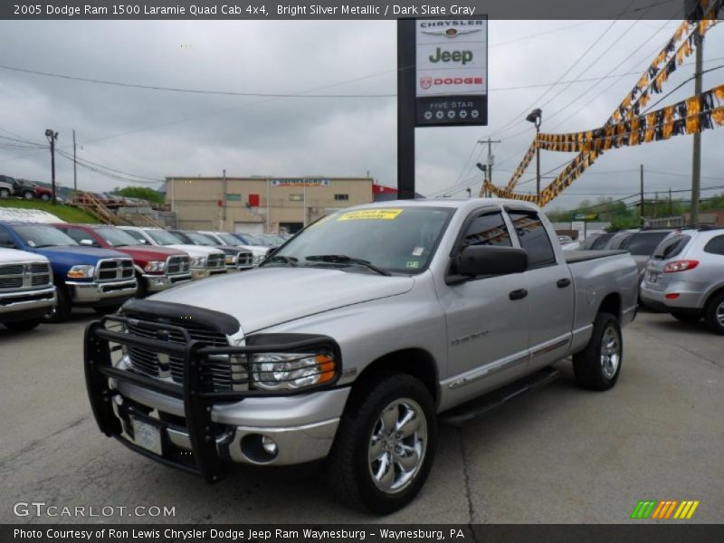 Bright Silver Metallic / Dark Slate Gray 2005 Dodge Ram 1500 Laramie Quad Cab 4x4