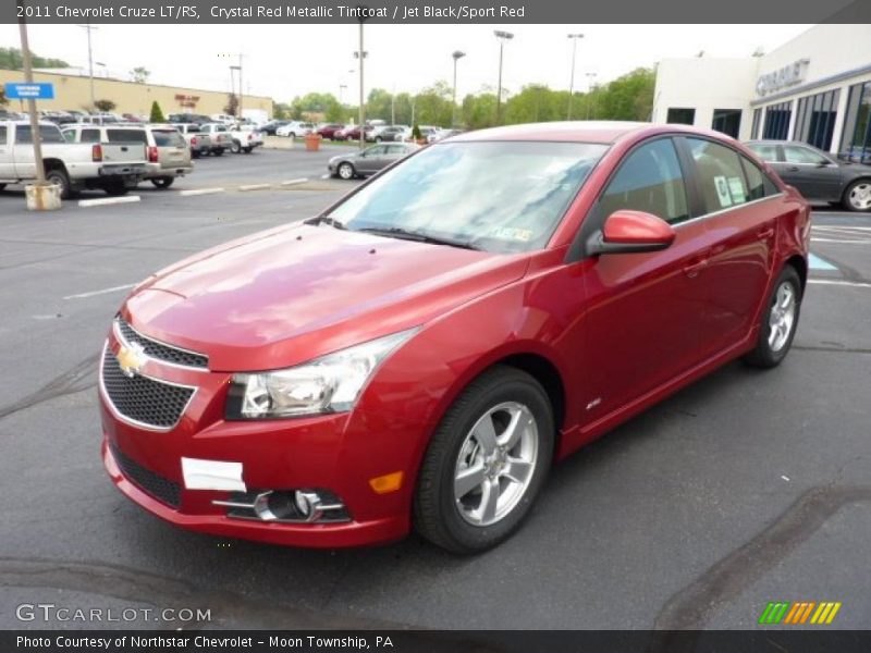 Crystal Red Metallic Tintcoat / Jet Black/Sport Red 2011 Chevrolet Cruze LT/RS