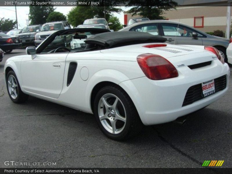 Super White / Black 2002 Toyota MR2 Spyder Roadster
