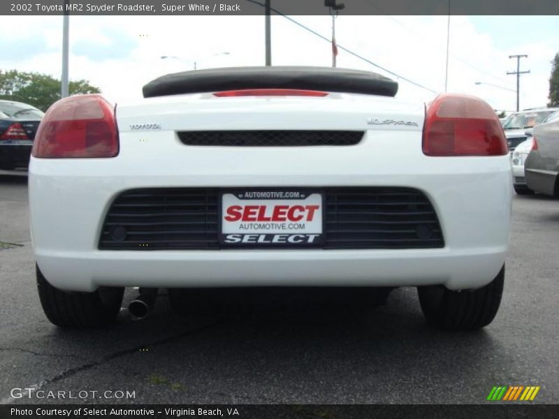 Super White / Black 2002 Toyota MR2 Spyder Roadster