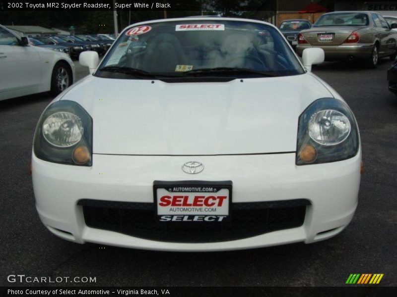 Super White / Black 2002 Toyota MR2 Spyder Roadster