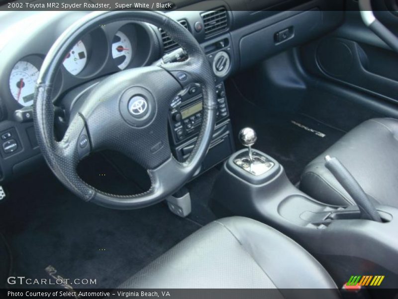Black Interior - 2002 MR2 Spyder Roadster 