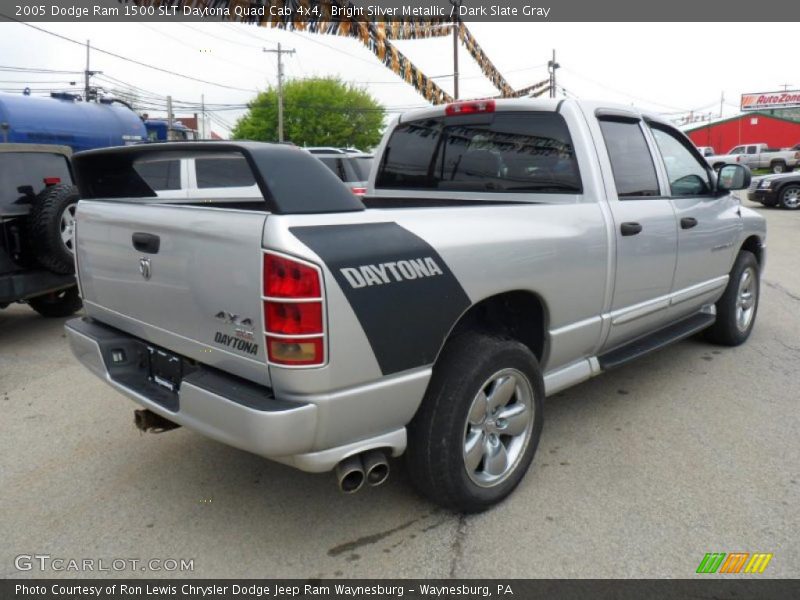 Bright Silver Metallic / Dark Slate Gray 2005 Dodge Ram 1500 SLT Daytona Quad Cab 4x4