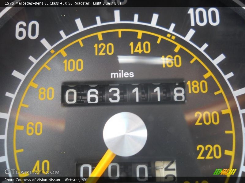 Light Blue / Blue 1979 Mercedes-Benz SL Class 450 SL Roadster