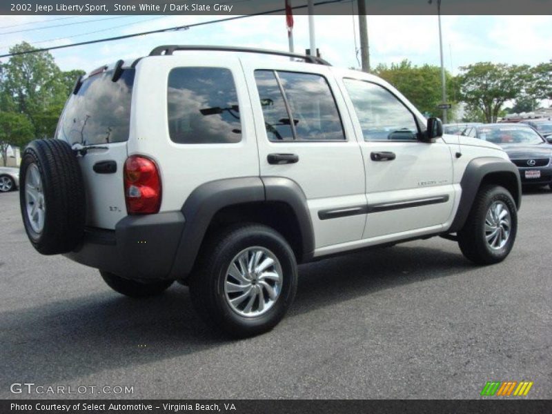 Stone White / Dark Slate Gray 2002 Jeep Liberty Sport
