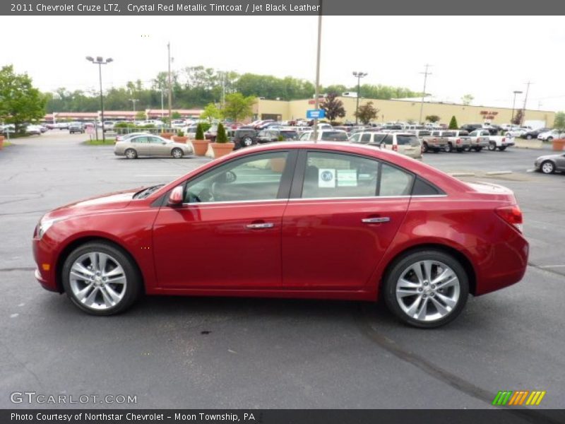 Crystal Red Metallic Tintcoat / Jet Black Leather 2011 Chevrolet Cruze LTZ
