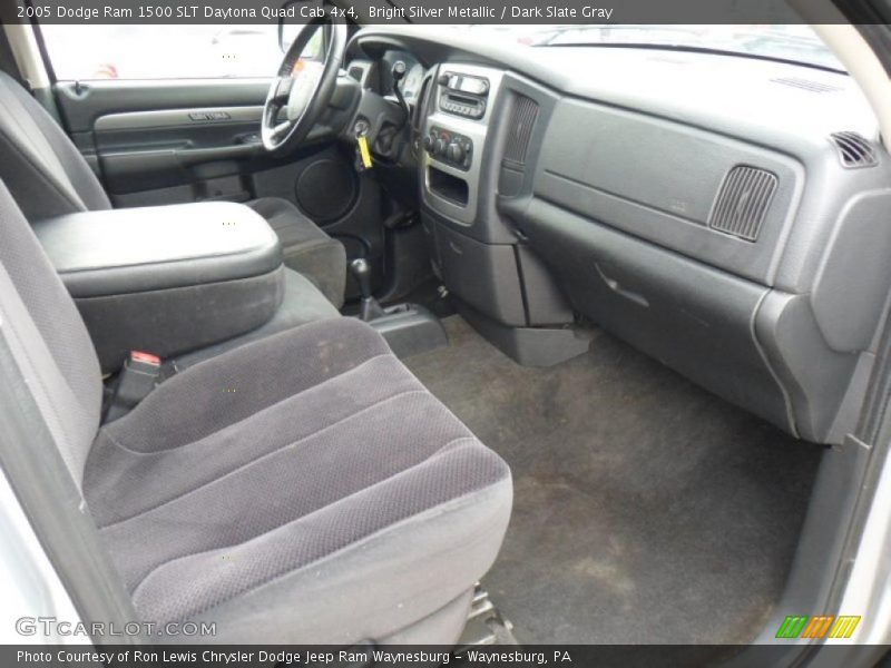 Bright Silver Metallic / Dark Slate Gray 2005 Dodge Ram 1500 SLT Daytona Quad Cab 4x4