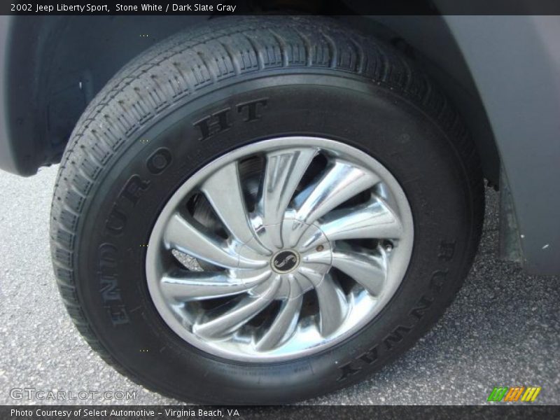 Stone White / Dark Slate Gray 2002 Jeep Liberty Sport