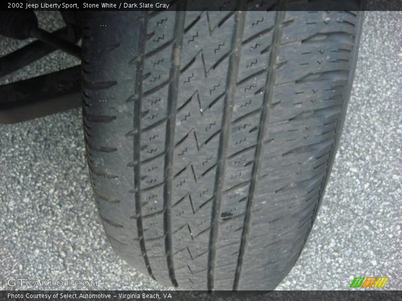Stone White / Dark Slate Gray 2002 Jeep Liberty Sport