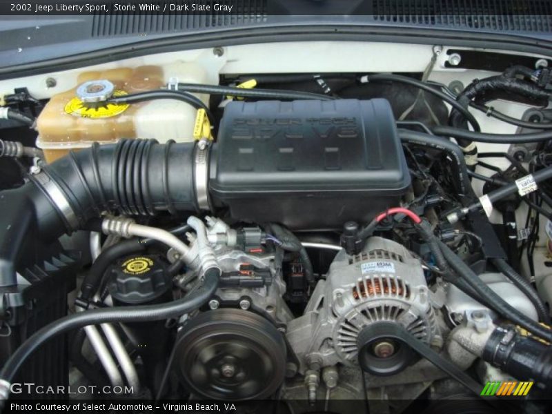 Stone White / Dark Slate Gray 2002 Jeep Liberty Sport
