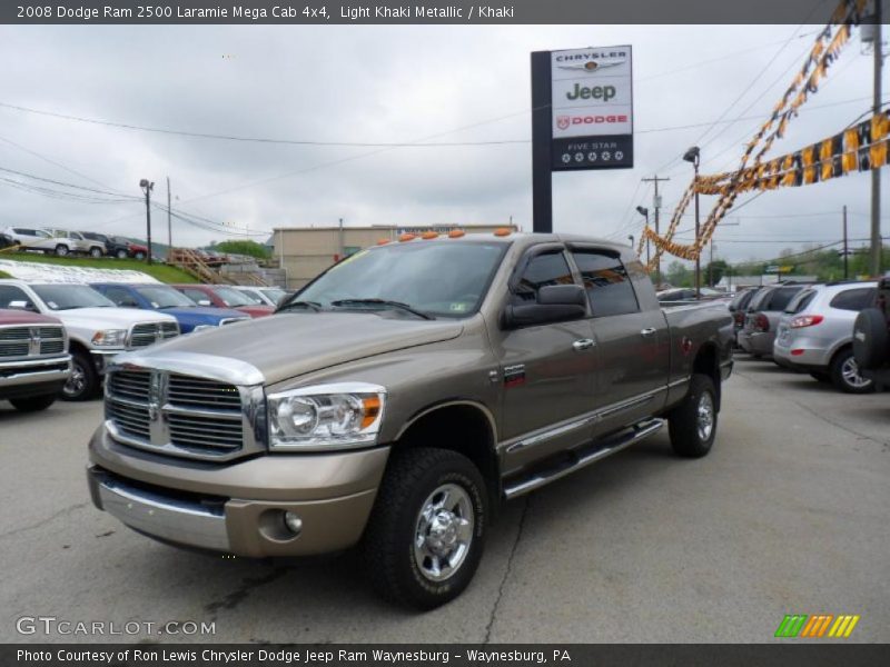 Light Khaki Metallic / Khaki 2008 Dodge Ram 2500 Laramie Mega Cab 4x4