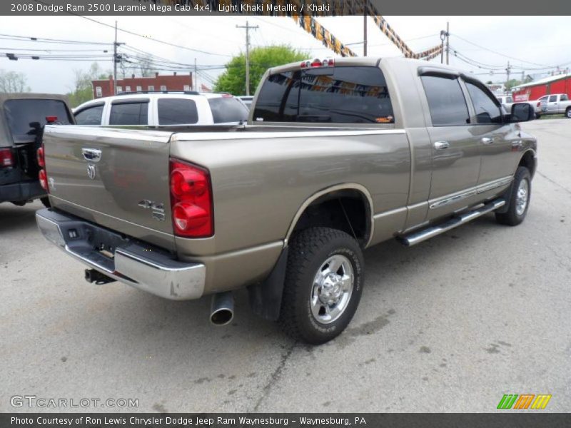 Light Khaki Metallic / Khaki 2008 Dodge Ram 2500 Laramie Mega Cab 4x4