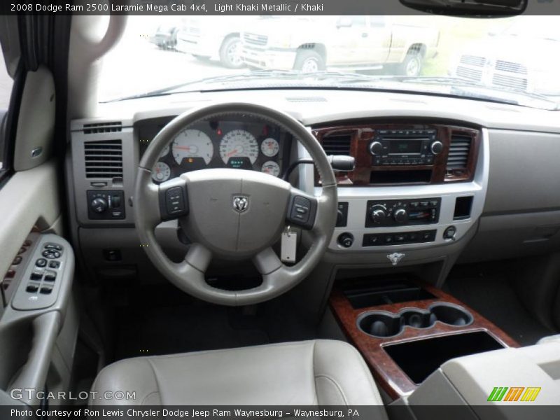 Light Khaki Metallic / Khaki 2008 Dodge Ram 2500 Laramie Mega Cab 4x4