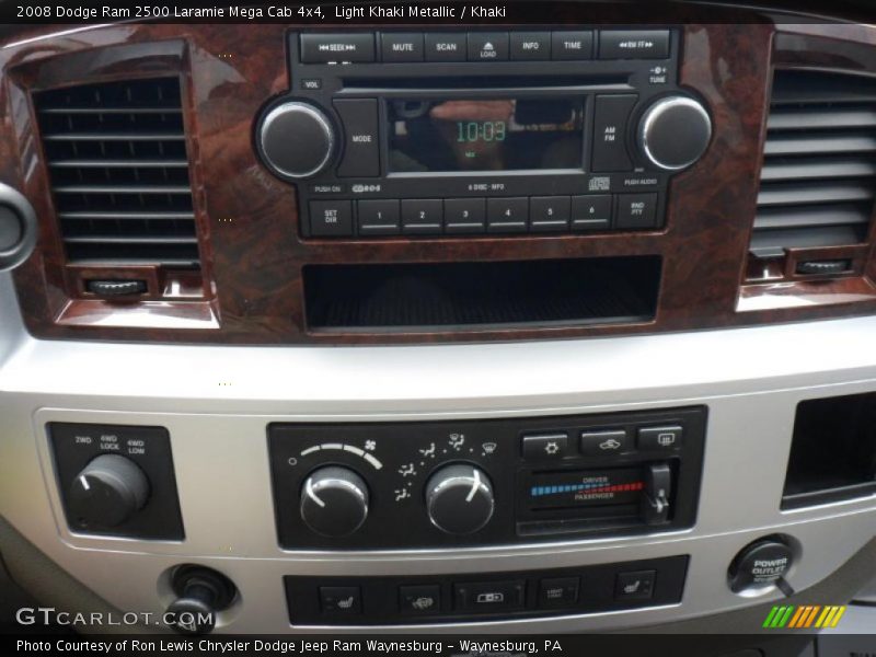 Controls of 2008 Ram 2500 Laramie Mega Cab 4x4