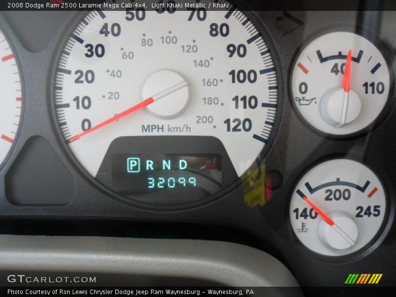 Light Khaki Metallic / Khaki 2008 Dodge Ram 2500 Laramie Mega Cab 4x4