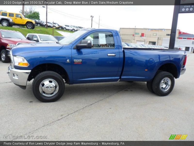 Deep Water Blue / Dark Slate/Medium Graystone 2010 Dodge Ram 3500 SLT Regular Cab