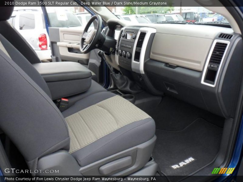 Deep Water Blue / Dark Slate/Medium Graystone 2010 Dodge Ram 3500 SLT Regular Cab
