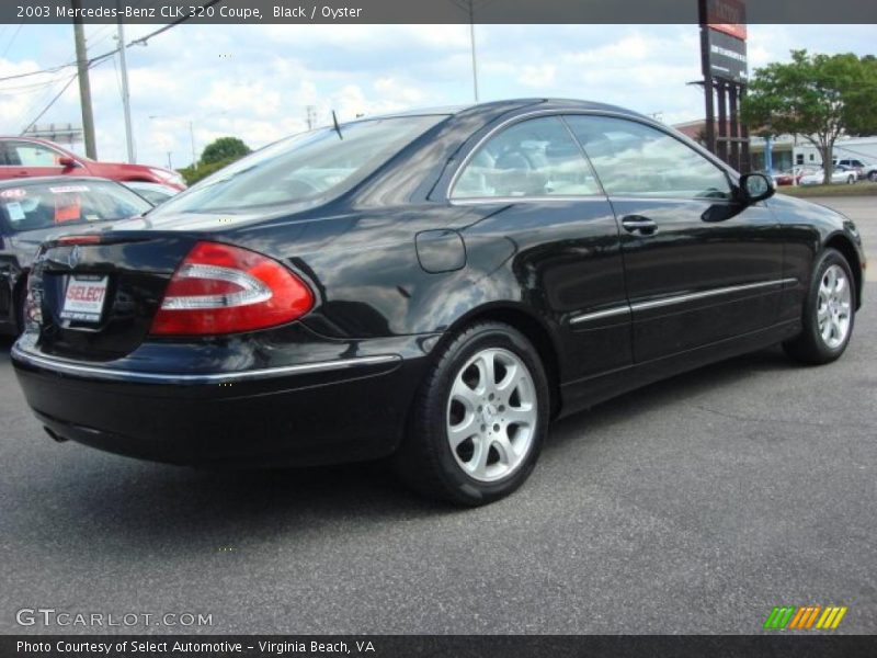 Black / Oyster 2003 Mercedes-Benz CLK 320 Coupe