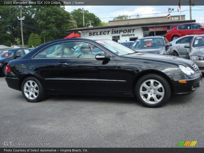 Black / Oyster 2003 Mercedes-Benz CLK 320 Coupe